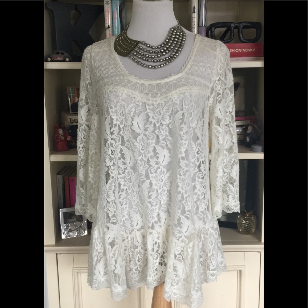 Free People Lace Top